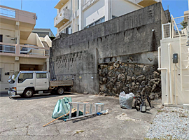草刈り跡